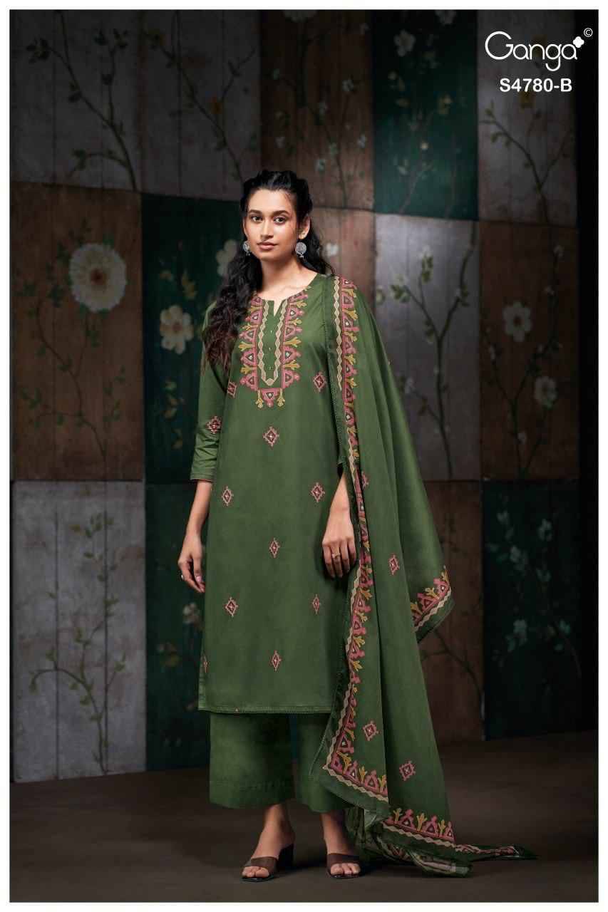 SIYANSHI 4780 Series By Ganga Fashion Beautiful Festive Suits Stylish Colorful Fancy Casual Wear & Ethnic Wear PREMIUM COTTON Print Dresses At Wholesale Price